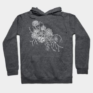 Succulent Vibes (Chalkboard style) - Nature, floral design, plant lover Hoodie